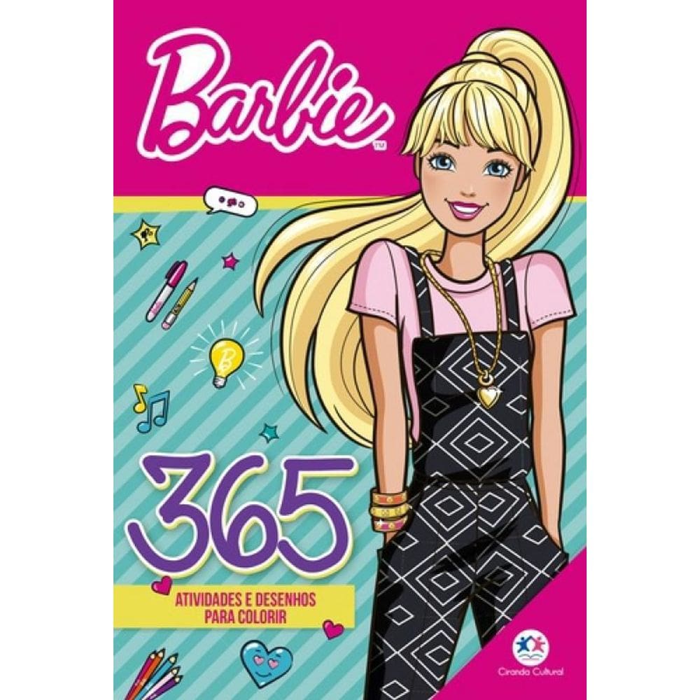 Livro 365 Atividades E Desenhos Para Colorir - Barbie