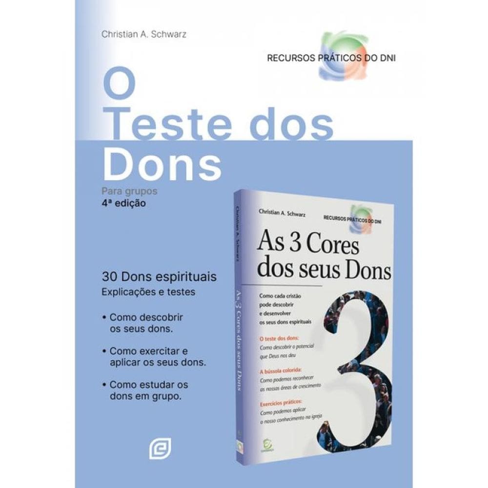O Teste Dos Dons Para Grupos - Kit 10 Livros