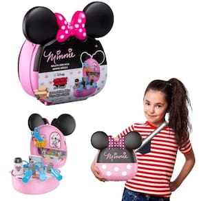 Maleta Com Alça Da Minnie Atividades Profissões + Acessórios