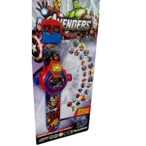 Homem Aranha Infantil Relógio Brinquedo Projetor De Imagem
