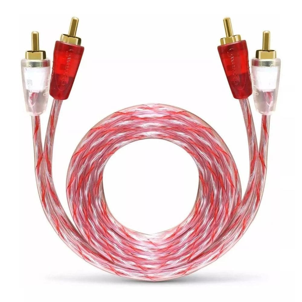 Cabo Coaxial Rca Stetsom 1 Metro Banhado A Ouro