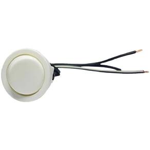 Interruptor Gota Redondo Cinza 2 Pinos Com Cabo 10Cm