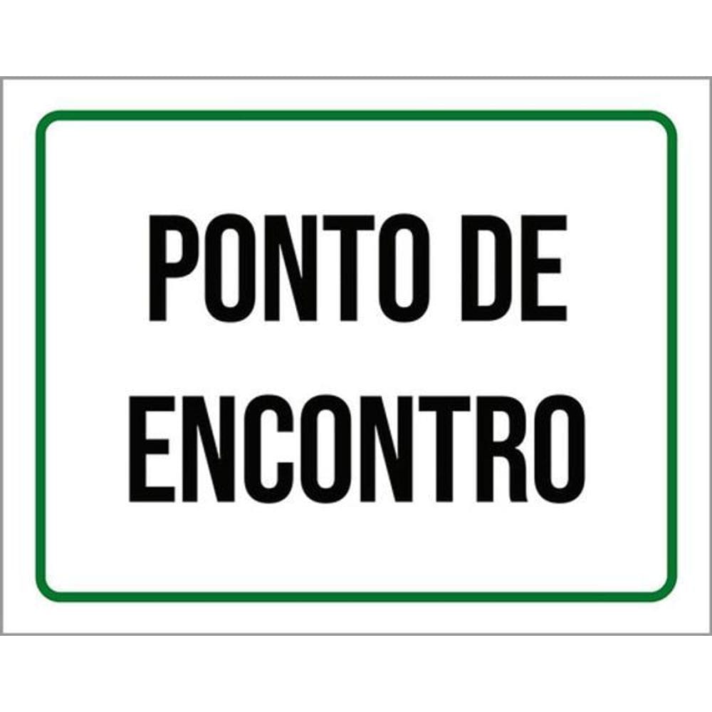 Kit 10 Placas Ponto Encontro Setor