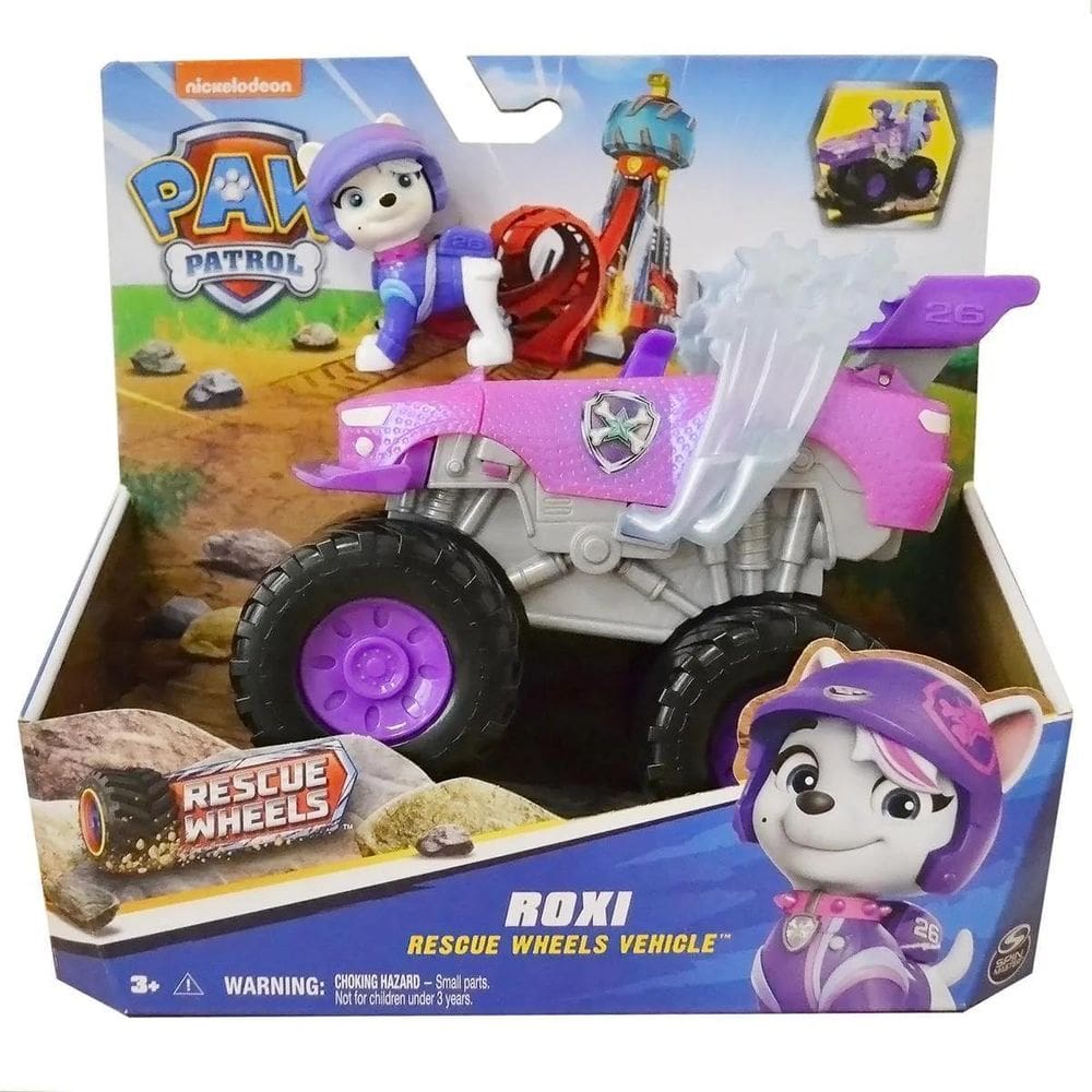 Carrinho Rescue Wheels Roxi Com Boneca Patrulha Canina 3594