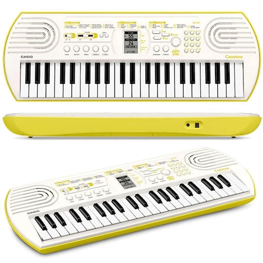 Teclado Infantil Casio Sa-80Ah2 Branco 44 Teclas Portatil