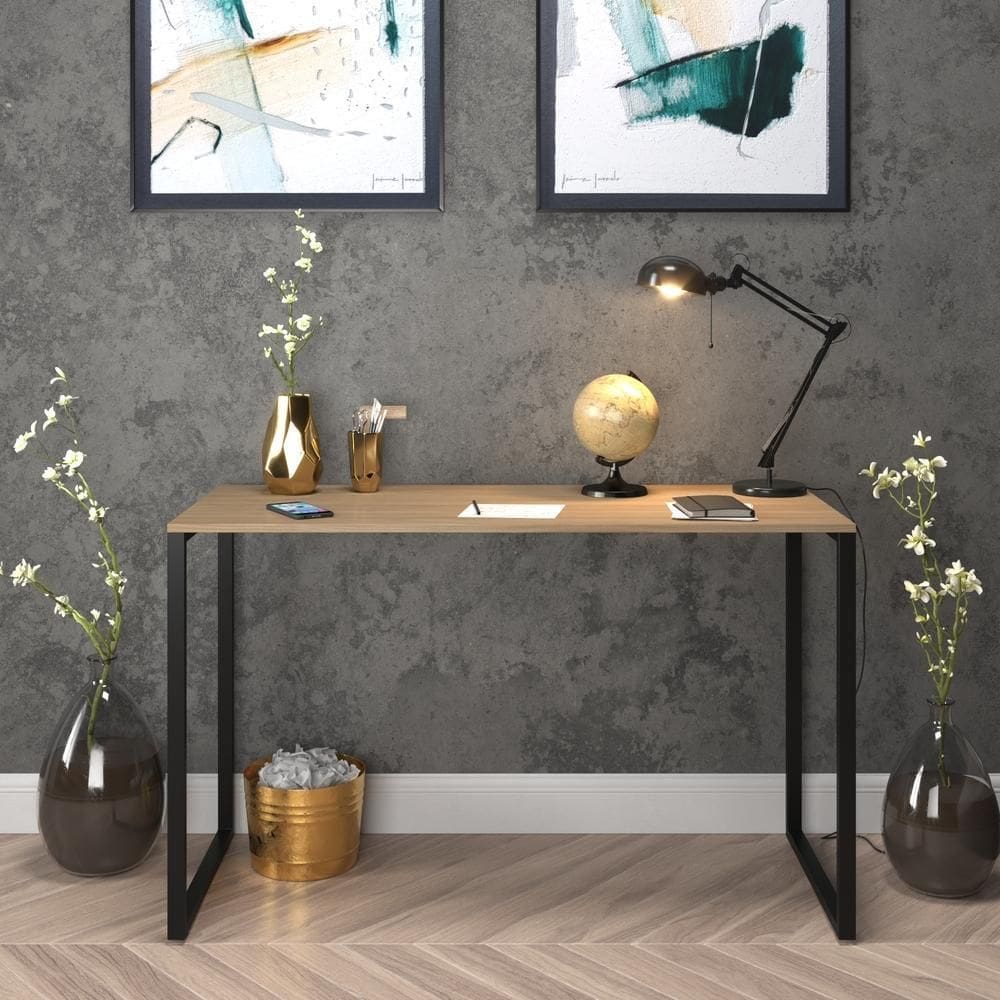 Mesa Escrivaninha Estudo Escritório Office Industrial 90Cm
