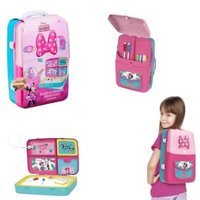 Mochila De Atividades Da Minnie Com Canetinhas E Acessórios