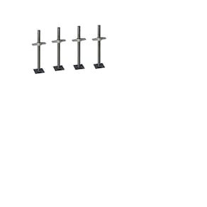 Sapata Regulável Para Andaime De 45Cm Cada Com 4 Peças