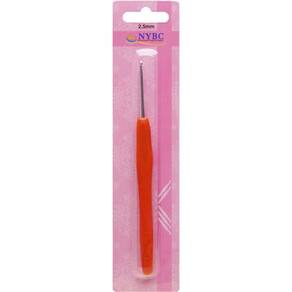 Agulha Para Croche Tamanho 2,5Mm Cabo Silicone Vermelha