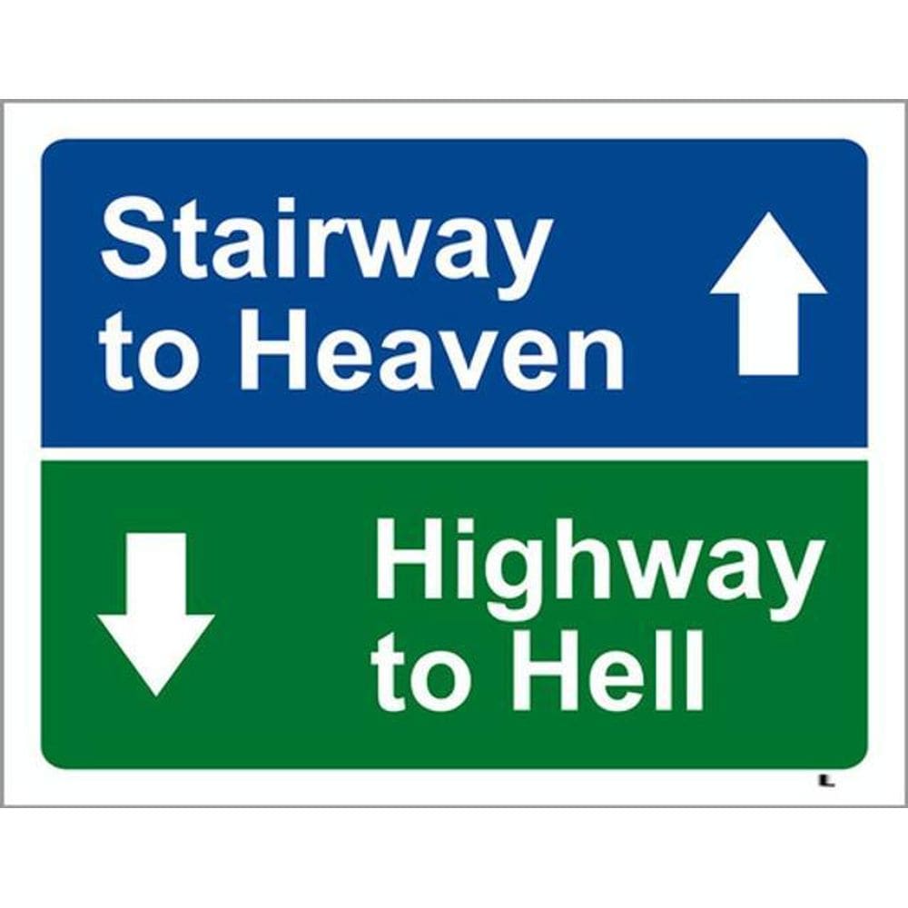 Kit 3 Placas Stairway Heaven Highway Hell