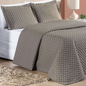 Conjunto Cama Casal Queen Size Melody Bordada 200 Fios Extra
