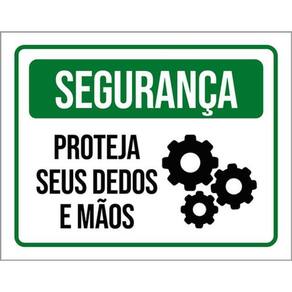 Kit 5 Placa Segurança Proteja Seus Dedos E Mãos36X46