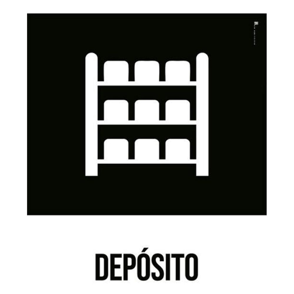Kit 3 Placas Desenho Depósito