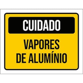 Kit 5 Placas De Cuidado Vapores De Alumínio 36X46