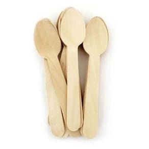 Kit Colher De Madeira Para Festa Biodegradável 12 Unidades