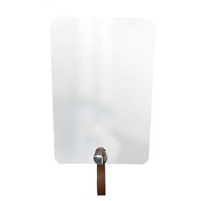 Espelho Funcional Hook Cromado Alça Caramelo 60X40Cm