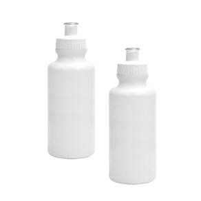 Kit 2 Squeezes 550Ml Branco Plástico Premium