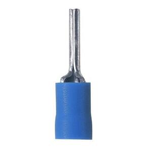 500Un Terminal Pino Agulha Pre Isolado 1,5Mm A 2,5Mm Azul