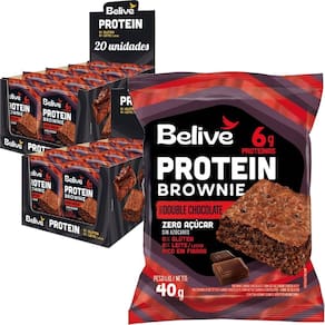 Protein Brownie Double Chocolate Zero Belive 40G 20 Und