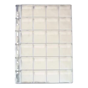 Kit Com 10 Folhas 24 Moedas Tamanho 32X24 Com Abas