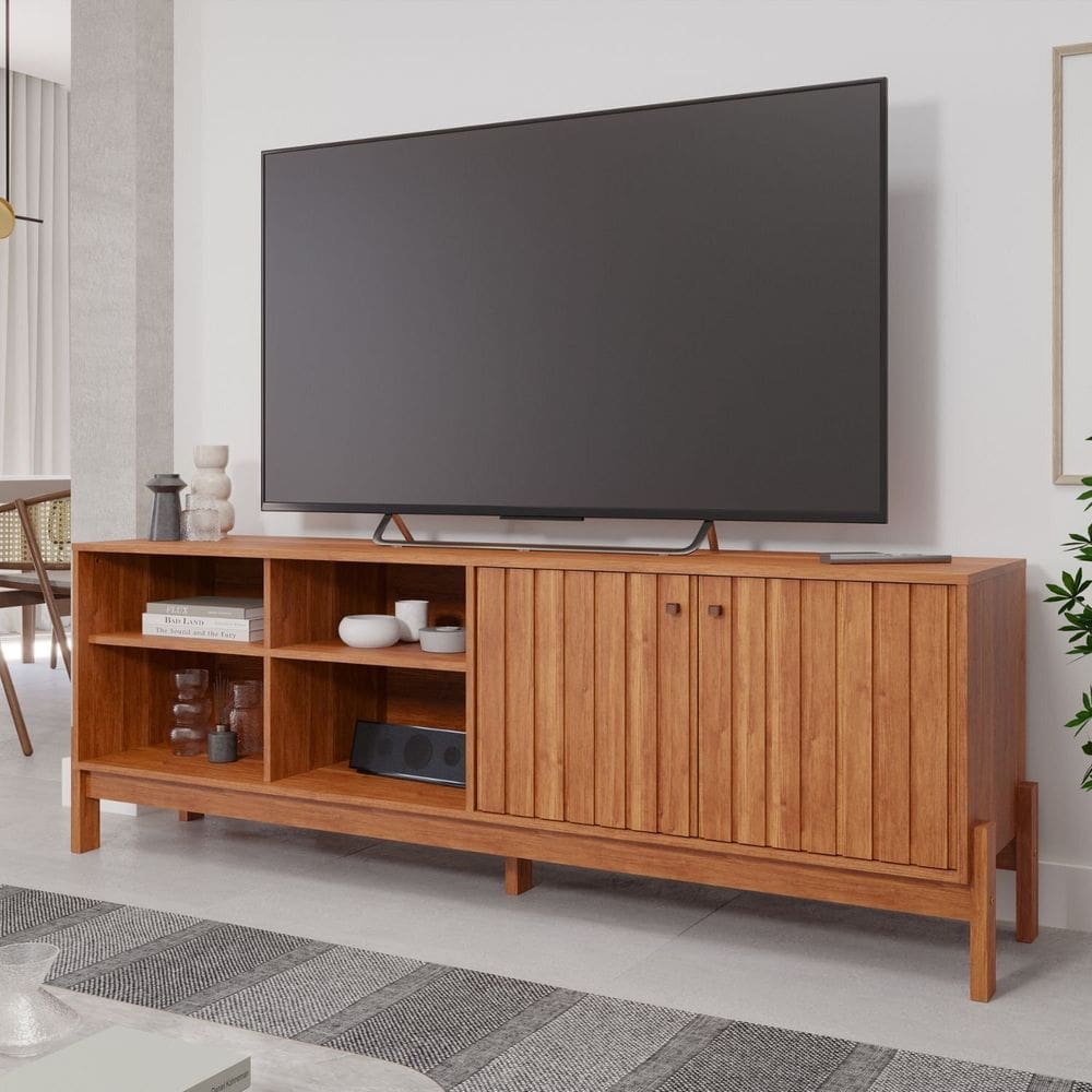 Rack para Tv de até 70 Polegadas, Holanda ,180cm Cinamomo