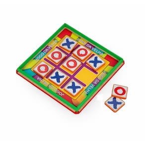 Jogo Da Velha Tabuleiro Em Madeira Brinquedo Educativo