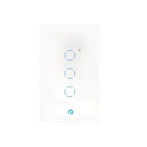 Interruptor Inteligente 3 Botões Touch Wi-Fi App Alexa Vidro