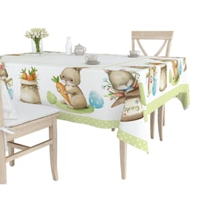 Toalha De Mesa 4 Lugares 1,20X1,50 Pascoa Feliz