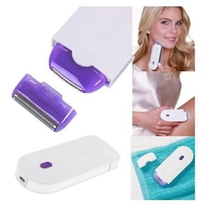 Depilador a Laser Recarregável | Indolor | Branco/Roxo | USB