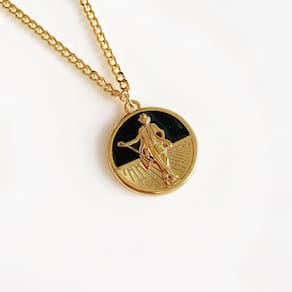 Colar Pingente Medalha Zé Pilintra Banhado A Ouro Amarelo