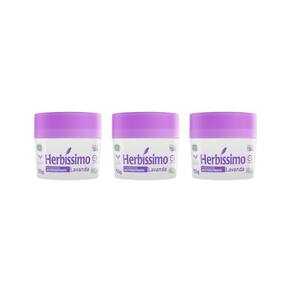 Herbissimo Creme 55G Lavanda - Kit Com 3Un
