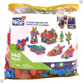 Kit De Blocos Blocolândia Sacola 440 Peças 2728 - Dismat