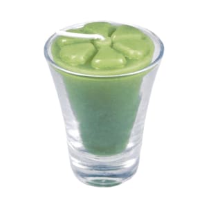 Kit 12 velas verde 7 cm no copinho 12 h decoração festa