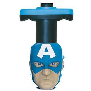 Brinquedo Conjunto Pião Com Luz 2 Pçs Capitão America