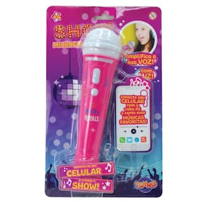 Brinquedo Microfone Com P2 Para Celular Karaokê Show 42239