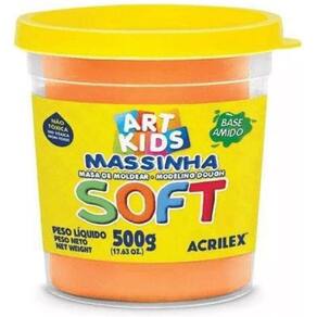 Massa Modelar Acrilex Soft Laranja