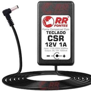 Fonte 12V 1A Para Teclado Piano Csr