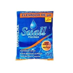 Barrilha Leve Elevador Ph Para Piscina 2 Kg Suall Piscinas