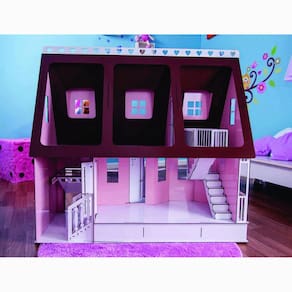 Casa De Bonecas Escala Barbie Mod Victoria Princesa - Darama