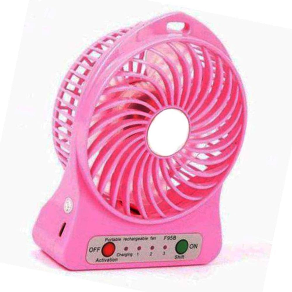 Mini Ventilador Portátil Usb Recarregável 3 Velocidades