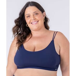 Top Plus Size Zero elásticos com reforço interno para sustentação dos seios