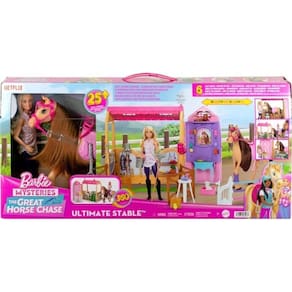 Barbie The Great Horse Chase Estabulo Do Sonho Mattel Hxj44