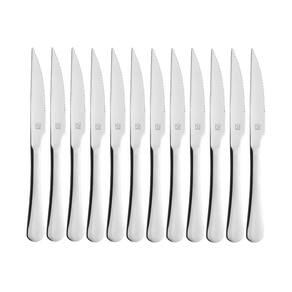 Kit 12 Facas Mesa Churrasco Hercules Olimpia Aço Inox