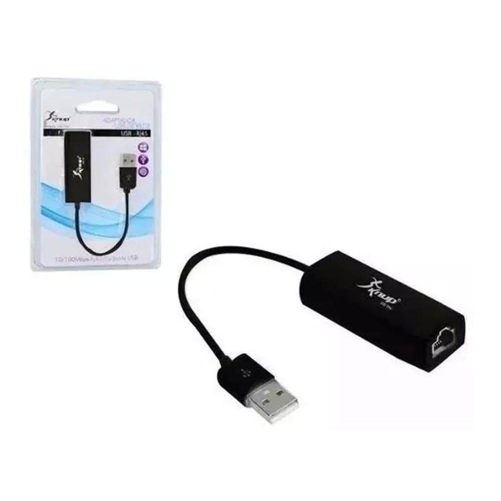 Placa Rede USB Externa Rj45 Adaptador Lan Ethernet 10/100