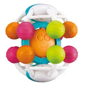 Brinquedo Bola Chocalho Mordedor Auby + 6 Meses