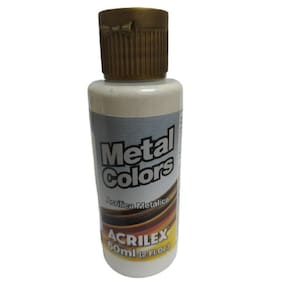 Tinta Acrílica Metal Colors Branco Metalico 562 Ex 60Ml