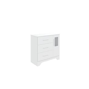 Comoda Moveis Peroba Popy Retro 03 gavetas 01 portas MDF