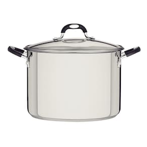 Caldeirão Tramontina Inox c/ Tampa de Vidro 30cm 20,8L