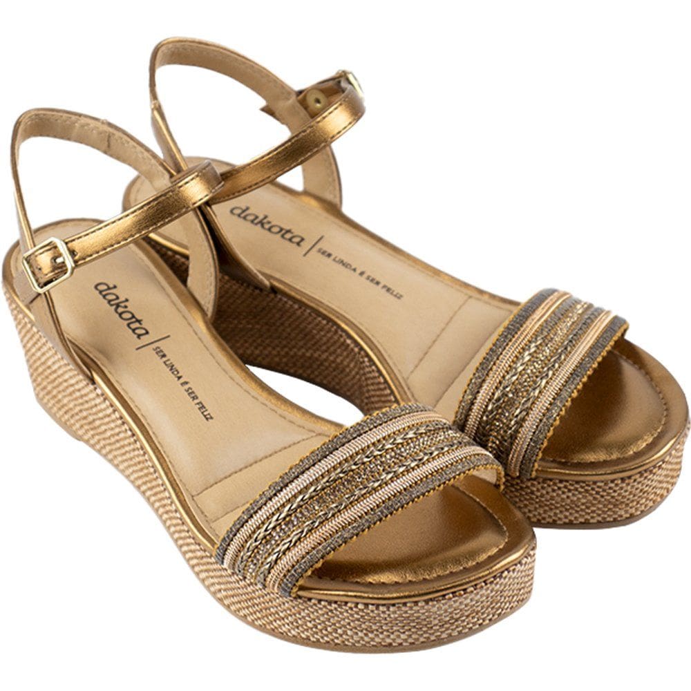 Anabela Dakota Brass Feminina