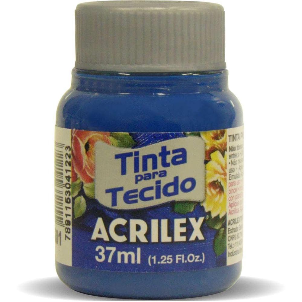 Tinta Tecido Fosca 037Ml Azul Turquesa